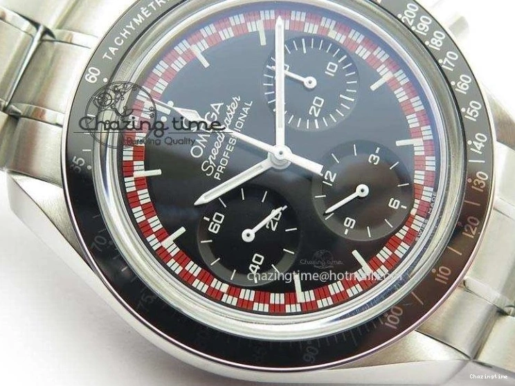 1222 Speedmaster SS 2013 Pro Racing On SS Bracelet Manual Winding Chrono Movement UrbanStyle 8230